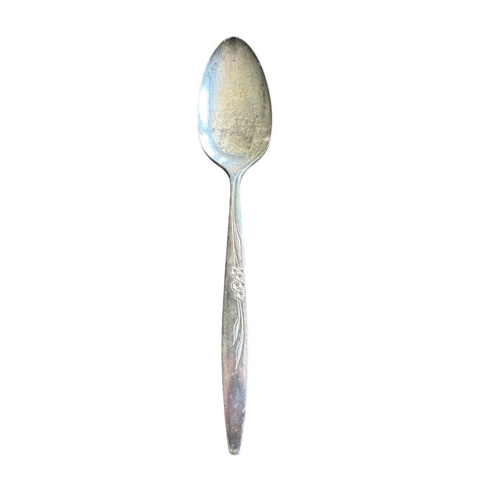 Vintage Oneida Community Silverplate Enchantment Gentle Rose 1960 Teaspoon
